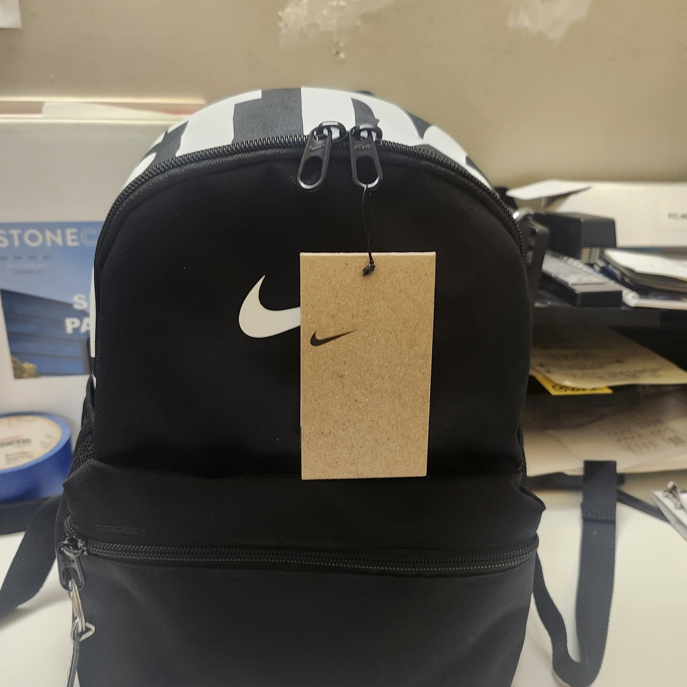Nike Black and White Mini Backpack